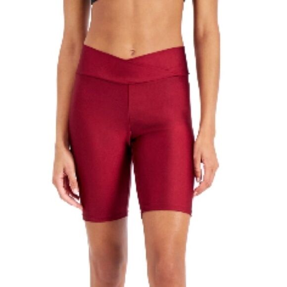New Jenni Womens On Repeat Bike Shorts,Deep red XL - Picture 3 of 4